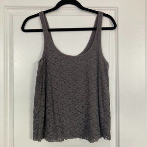 Grey/gray American Eagle tank top